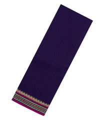 Purple Woven Chirala Cotton Saree With Narayanapet Border-CR1485