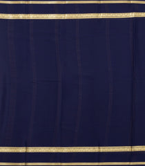 Cyan Woven Mysore Silk Saree With Contrast Border-MS3647