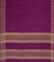 Burugndy Woven Tussar Silk Saree With Thread work Border-TU3520
