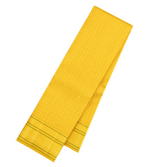 Yellow Handloom Kanchipuram Silk Saree With Kamalam Motifs-KA16187