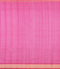 Pink Handloom Silk Cotton Saree With Buttas & Zari Border-SC4660