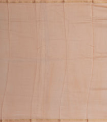 Taupe Handloom Chanderi Cotton Saree With Printed Floral Motifs-CC1257