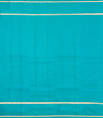 Turquoise Woven Pure Silk Saree With Zari Checks-EC2606