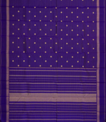 Violet Handloom Kanchipuram Silk Saree With Zari Stripes & Buttas-KA14438