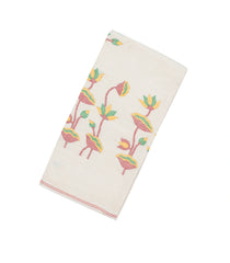 White Handloom Tussar Silk Saree With Meena Floral Motifs-TU2914