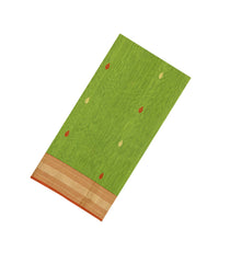 Light Green Handloom Maheswari Silk Cotton Saree With Buttas-SC4129