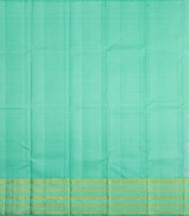Baby Pink Handloom Korvai Silk Pavadai & Aquamarine Blouse-PM2087