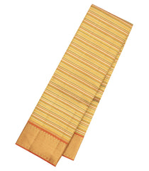 Multi Colour Handloom Kanchipuram Silk Saree With Stripes-KA15875