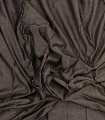 Dark Grey Woven Chirala Cotton Saree With Contrast Border-CR1432