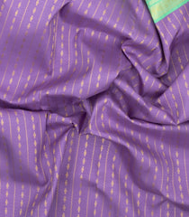 Lavender Handloom Korvai Silk Pavadai & Aquamarine Blouse-PM2088