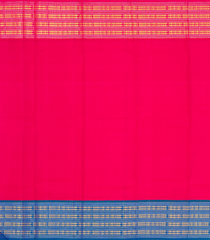 White Handloom Korvai Kanchipuram Silk Saree With Ganga Jamuna Border-KA13197