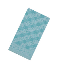 Cyan Handloom Bengal Cotton Saree With Floral Jaal motifs-BG1801