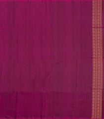 Bottle Green Handloom Soft Silk Saree With Checks & Contrast Border-SO4596