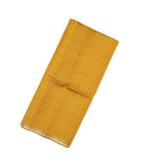 Mustard Handloom Organza Soft Silk Saree With Stripes-SO4147