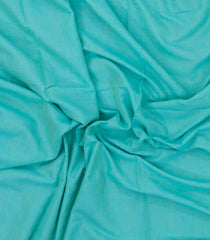 Turquoise Woven Bengal Cotton Saree With Contrast Border-BG1860