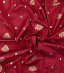 Crimson Handloom Soft Silk Saree With Parrot Buttas-SO4784