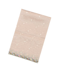 Taupe Woven Blended Organza Saree With Embroidery-BL6113