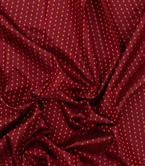 Maroon Handloom Soft Silk Saree With Floral Motifs & Zari Border-SO4396