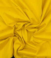 Lemon Yellow Handloom Silk Cotton Saree With Buttas & Contrast Border-SC3866