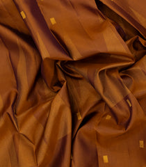 Oil Mustard Handloom Kanchipuram Silk Saree With Square Buttas-KA14883