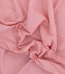 Baby Pink Woven Bengal Cotton Saree With Contrast Border-BG1907