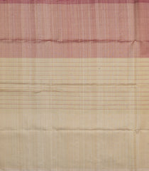Beige Woven Kora Soft Silk Saree With Stripes & Buttas-SO4740