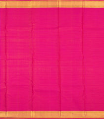 Hot Pink Handloom Kanchipuram Silk Saree With Zari Checks & Buttas-KA16694