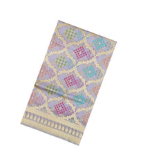 Lavender Handloom Banarasi Organza Silk Saree With Meena Floral Motifs-BE1826