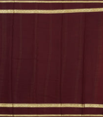 Orange Woven Mysore Silk Saree With Contrast Zari Border-MS3592