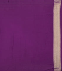 Purple Woven Mysore Silk Saree With Zari Stripes-MS3518
