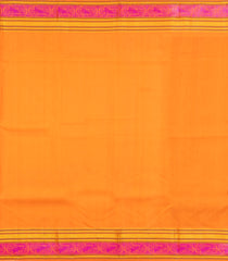 Purple Handloom Korvai Kanchipuram Silk Saree With Silk Thread Work Motifs-KA15779