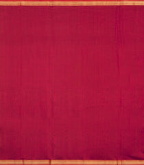 Crimson Handloom Maheswari Silk Cotton Saree With Zari Border-SC4932
