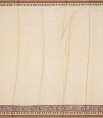 Cream Handloom Chanderi Cotton Saree With Printed Floral Motifs-CC1309