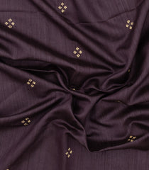 Lilac Handloom Dupion Silk Saree With Buttas & Printed Pallu-DS0556