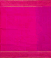 Dark Magenta Handloom Kanchipuram Silk Saree With Chakaram Buttas-KA14477