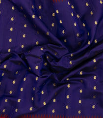 Purple Handloom Gadwal SICO Saree With Cotton Body & Silk Border-GA0320