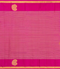Hot Pink Handloom Kanchipuram Silk Saree With Zari Stripes-KA15313
