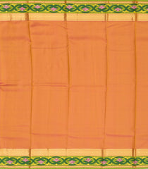 Sandal Woven Hand Painted Silk Saree With Meena Floral Motifs-KA13298