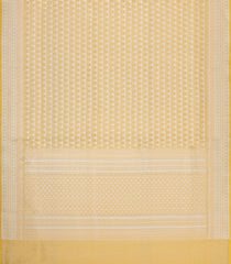 Yellow Handloom Banarasi Tissue SIlk Saree With Floral Motifs-BE1843