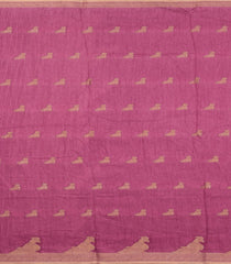 Dusty Pink Printed Synthetics Dola Saree Zari Buttas-BL5296