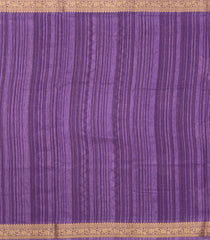 Lilac Printed Synthetics Dola Zari Lining With Jacquard Zari Border-BL5180