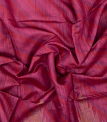 Magenta Printed Tussar Silk Saree With Stripes & Printed Pallu-TU3650