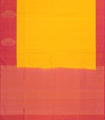 Yellow Handloom Soft Silk Saree With Dotted Stripes-SO4552