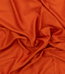 Orange Woven Mysore Silk Saree With Contrast Zari Border-MS3592