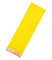 Yellow Woven Mysore Silk Saree With Contrast Border-MS3760