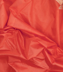 Peach Woven Dupion Silk Saree With Meena Borders-DS0565