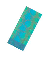 Cyan & Aquamarine Printed Synthetics Tussar Saree With Zari Motifs-SY0300