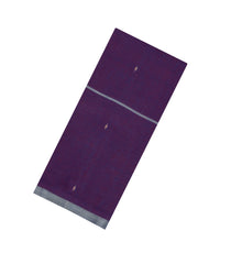 Lilac Handloom Bengal Cotton Saree With Buttas & Contrast Border-BG1972