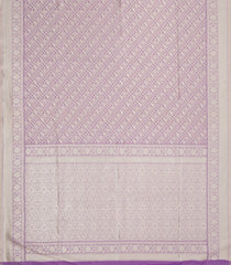 Lavender Woven Art Dupion Saree With Floral Zari Motifs-BL5914