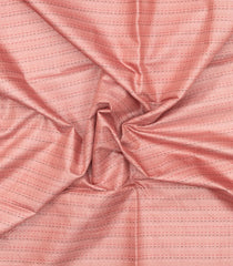 Baby Pink Woven Tussar Silk Saree With Dotted Stripes-TU3482